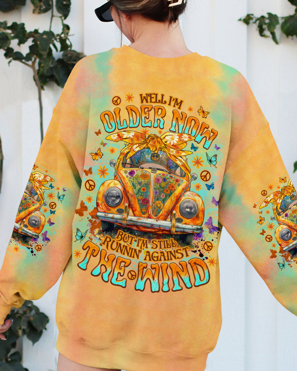 RUNNING AGAINST THE WIND CAR TIE DYE ALL OVER PRINT - TLNO0702251