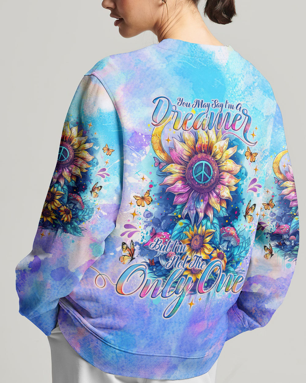 YOU MAY SAY I'M A DREAMER SUNFLOWER ALL OVER PRINT - TLNO0703242