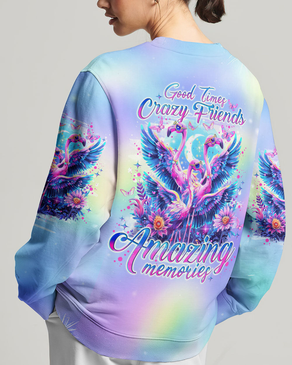 GOOD TIMES CRAZY FRIEND FLAMINGO ALL OVER PRINT - TLNO0705242