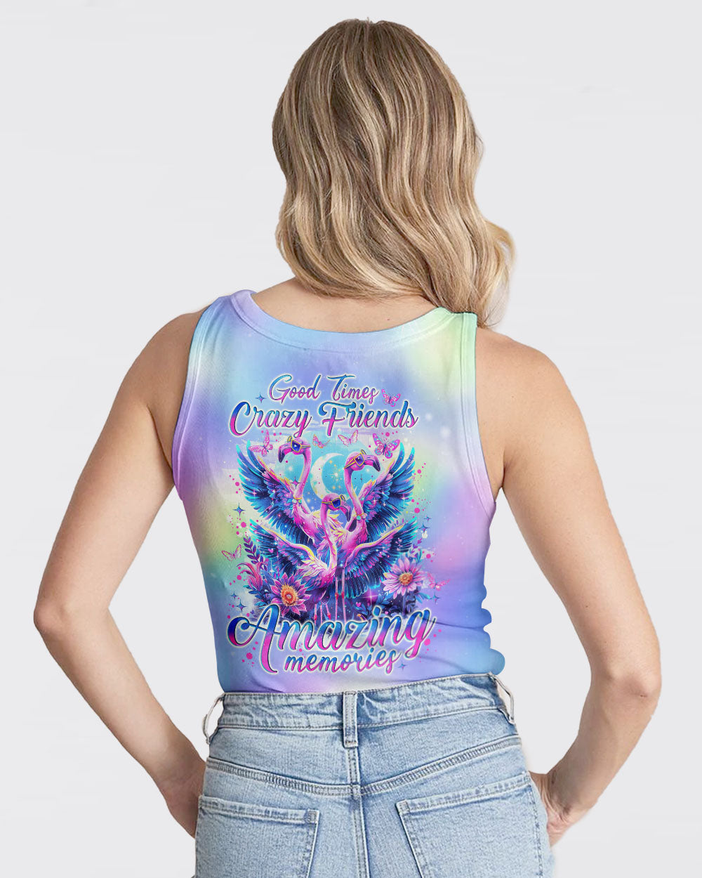 GOOD TIMES CRAZY FRIEND FLAMINGO ALL OVER PRINT - TLNO0705242
