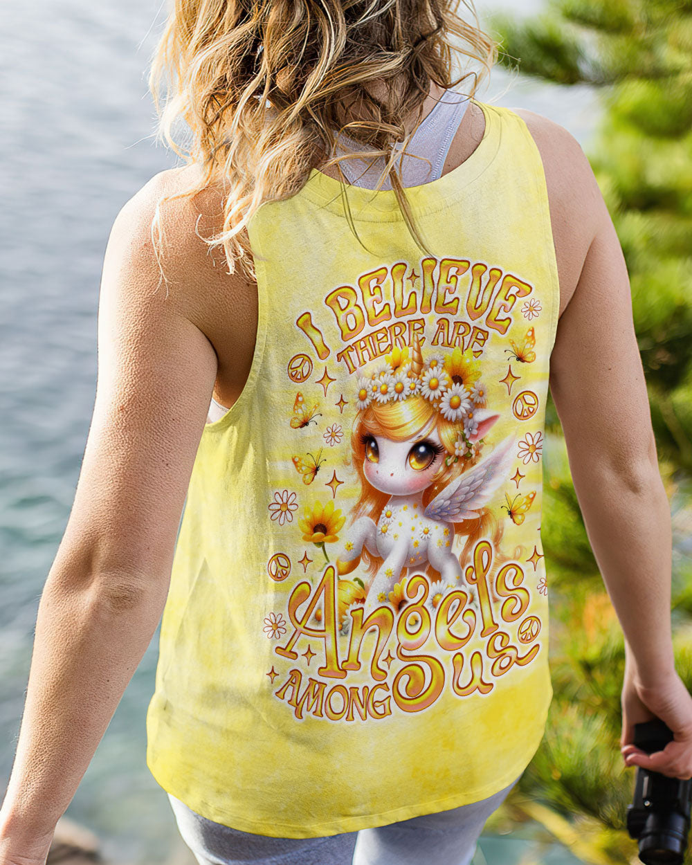 I BELIEVE THERE ARE ANGELS AMONG US UNICORN ALL OVER PRINT - TLNO0707251