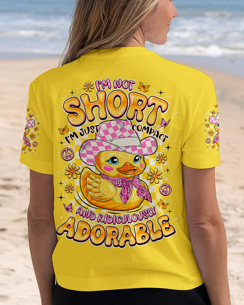 I'M NOT SHORT DUCK ALL OVER PRINT - TLNO0708251