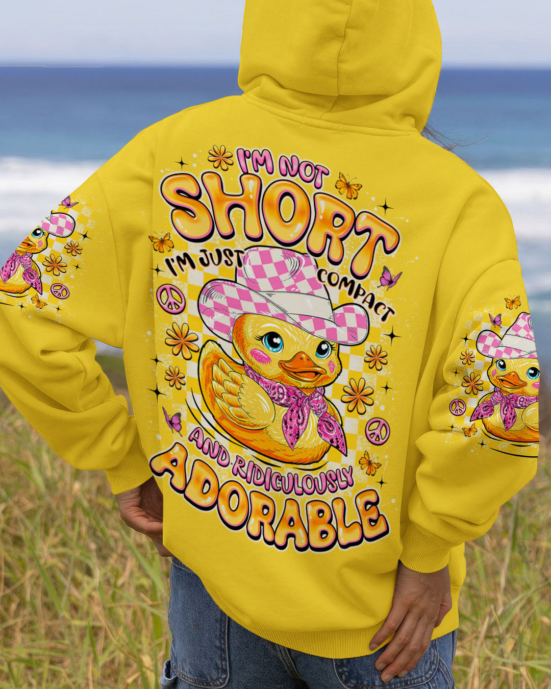 I'M NOT SHORT DUCK ALL OVER PRINT - TLNO0708251