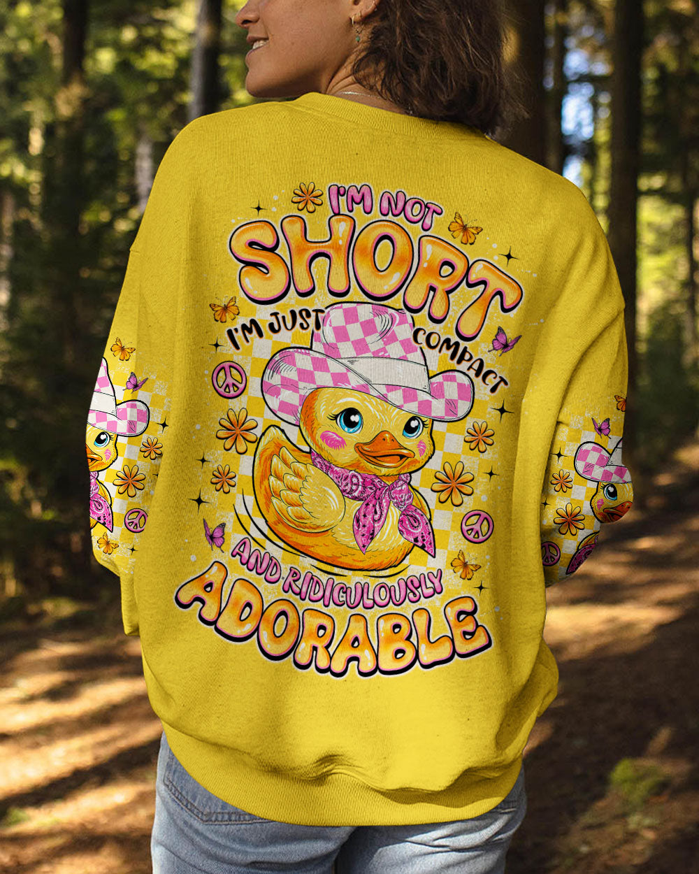 I'M NOT SHORT DUCK ALL OVER PRINT - TLNO0708251