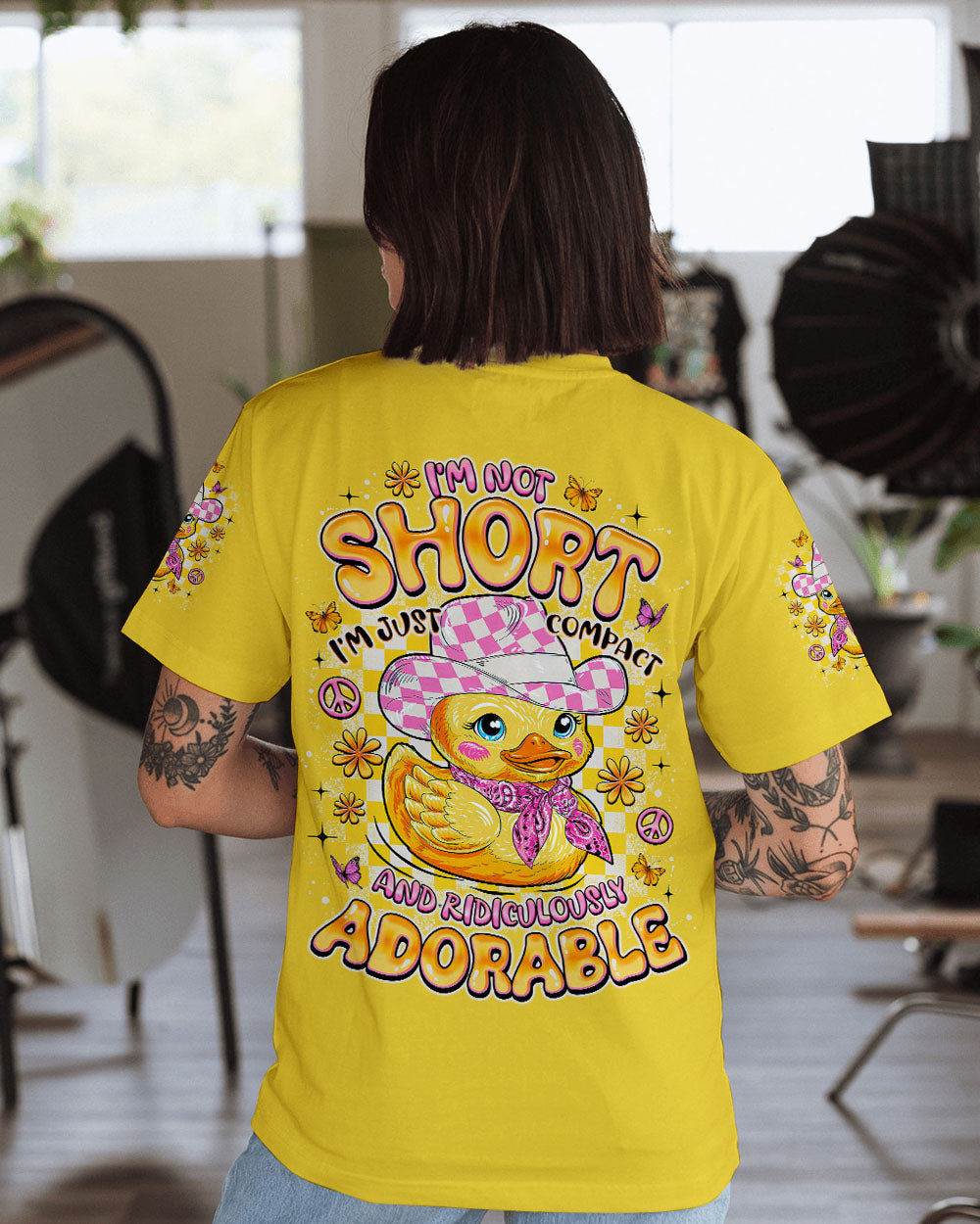 I'M NOT SHORT DUCK ALL OVER PRINT - TLNO0708251