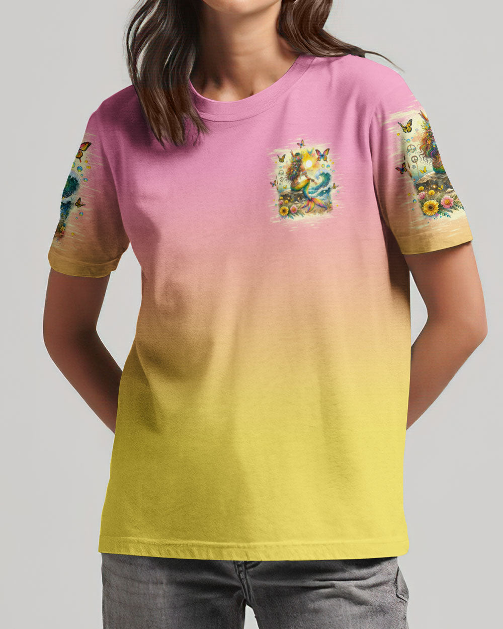 SPIRIT OF A MERMAID SUNSET ALL OVER PRINT - TLNO0712231