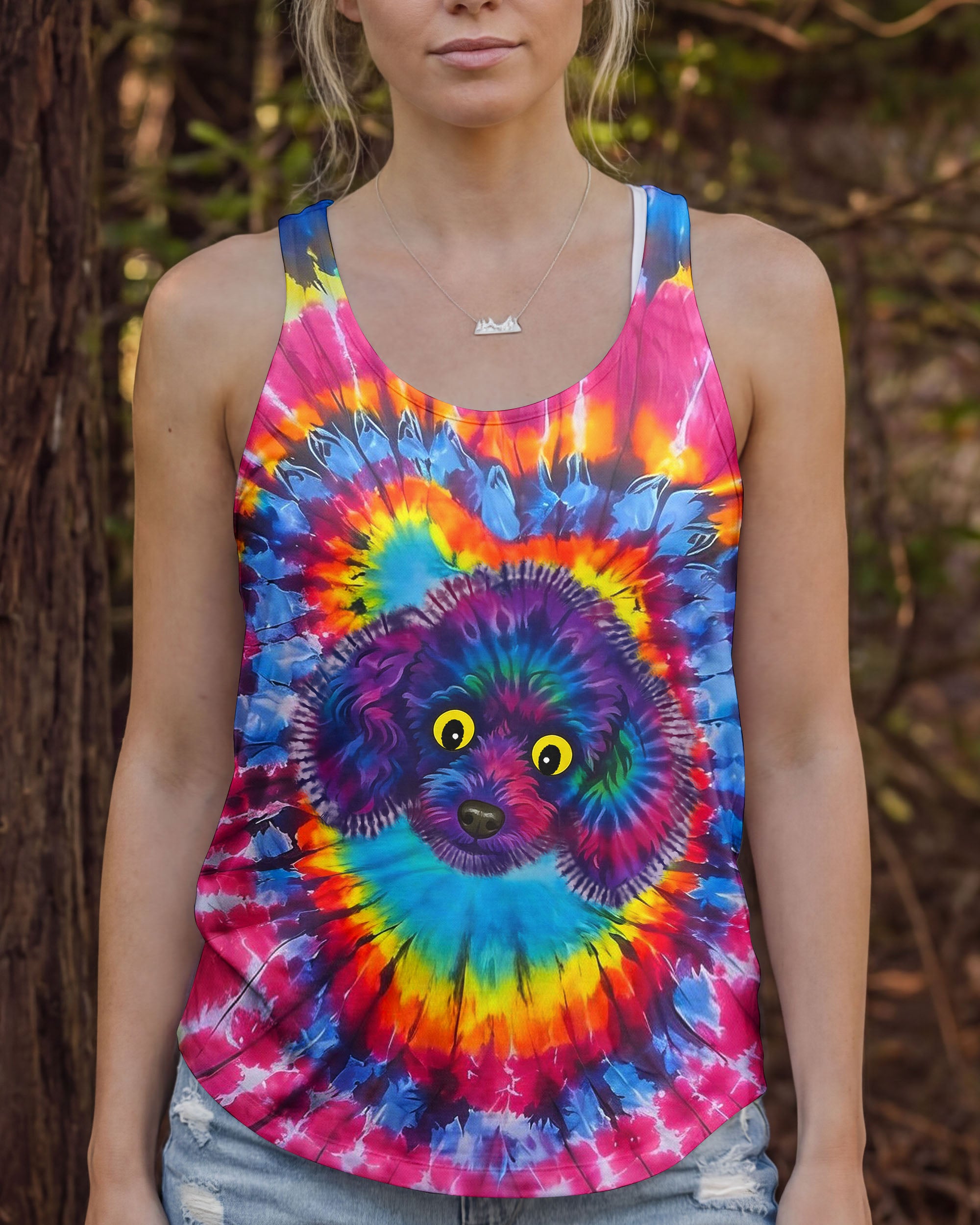 POODLE DOG SWIRL ALL OVER PRINT - TLNO0801261