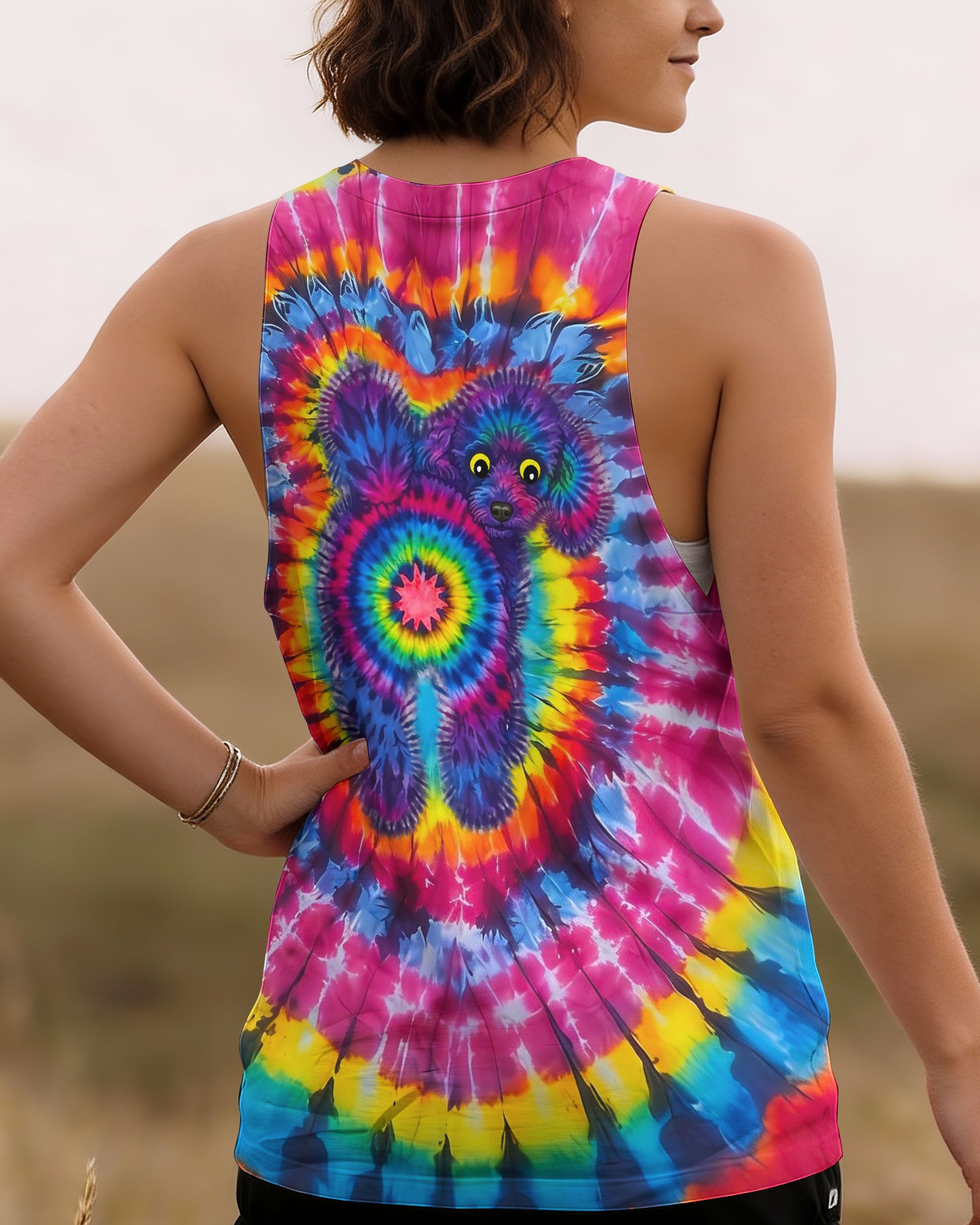 POODLE DOG SWIRL ALL OVER PRINT - TLNO0801261