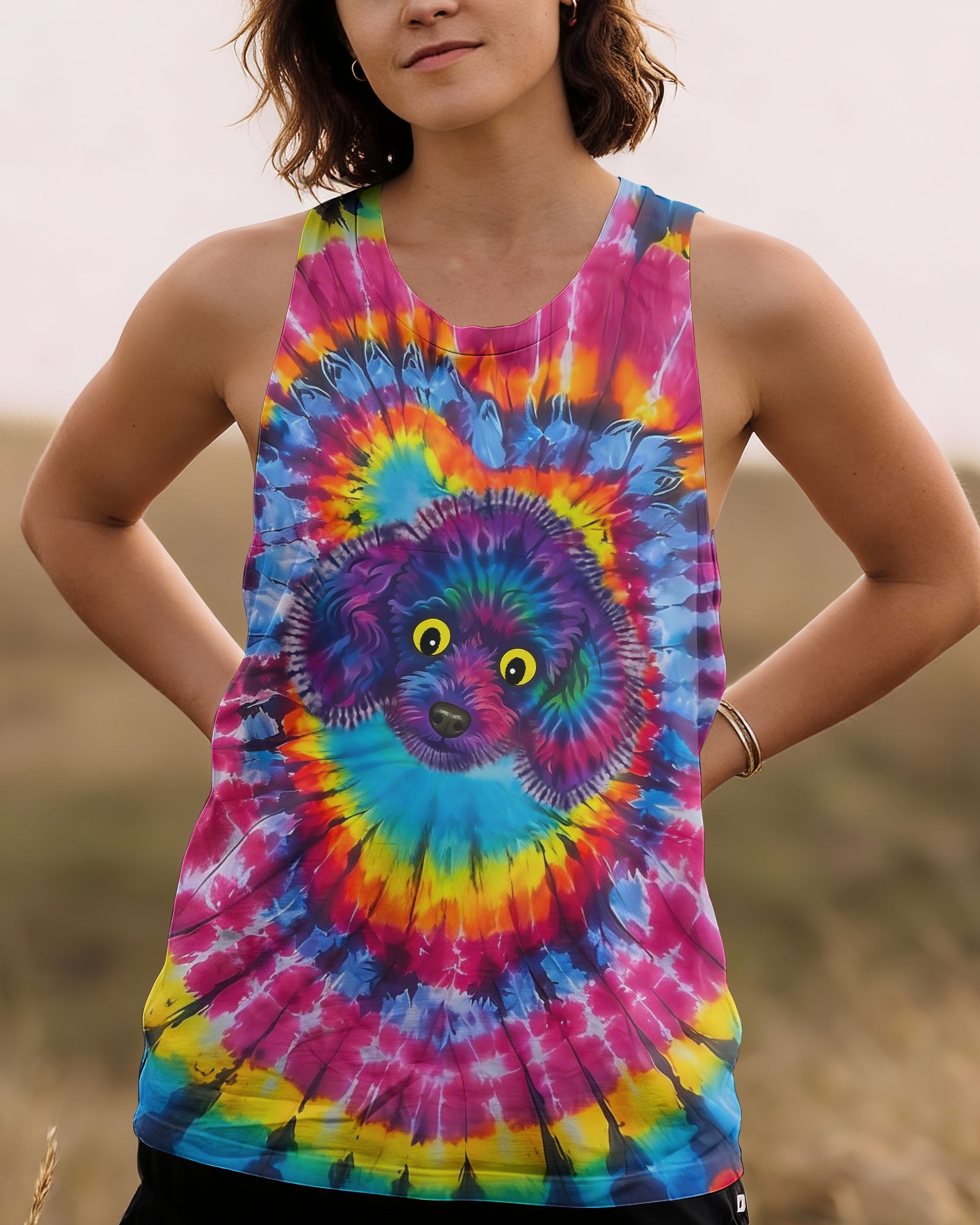 POODLE DOG SWIRL ALL OVER PRINT - TLNO0801261
