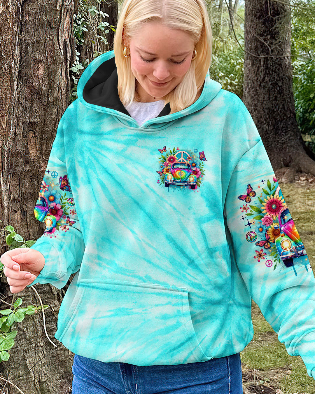 DON'T KNOW WHERE I'M GOING HIPPIE BUS TIE DYE  ALL OVER PRINT - TLNO0804253