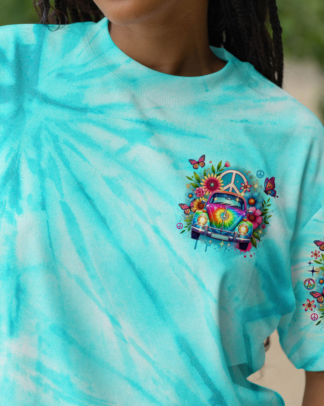 DON'T KNOW WHERE I'M GOING HIPPIE BUS TIE DYE  ALL OVER PRINT - TLNO0804253