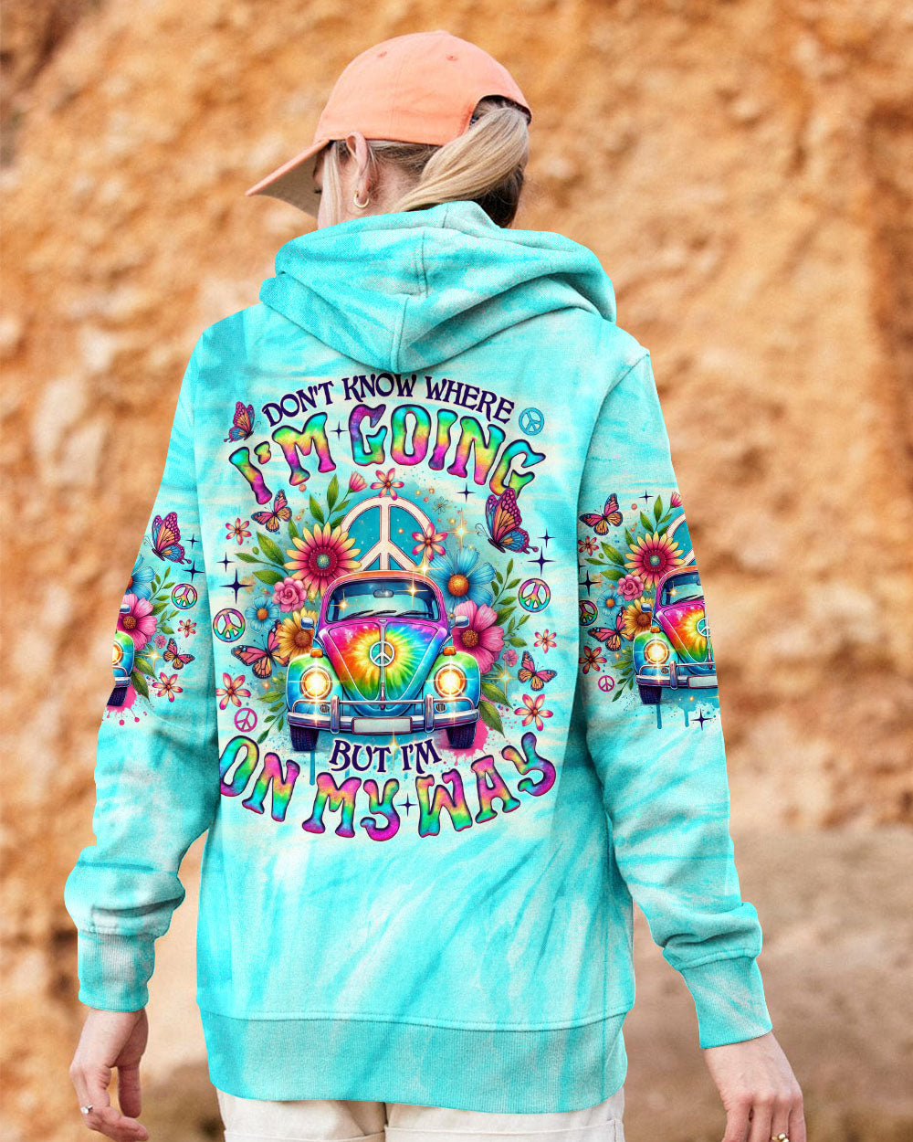 DON'T KNOW WHERE I'M GOING HIPPIE BUS TIE DYE  ALL OVER PRINT - TLNO0804253