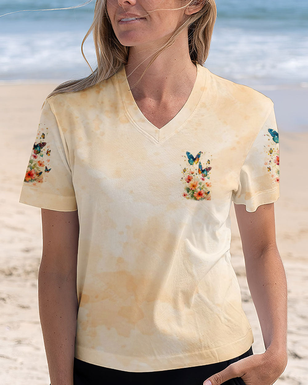 JUST BREATHE BUTTERFLY ALL OVER PRINT - TLNO0810242
