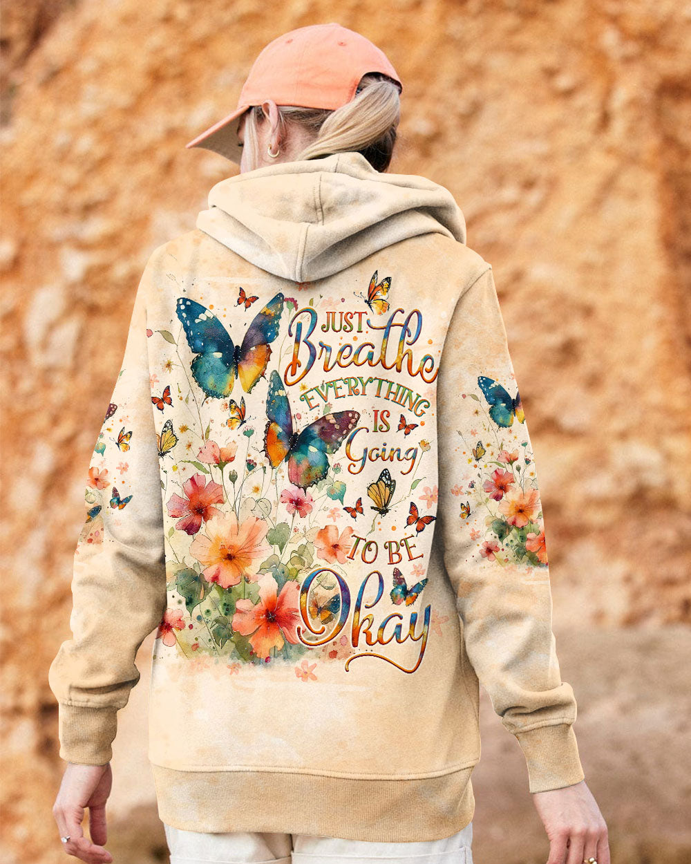 JUST BREATHE BUTTERFLY ALL OVER PRINT - TLNO0810242