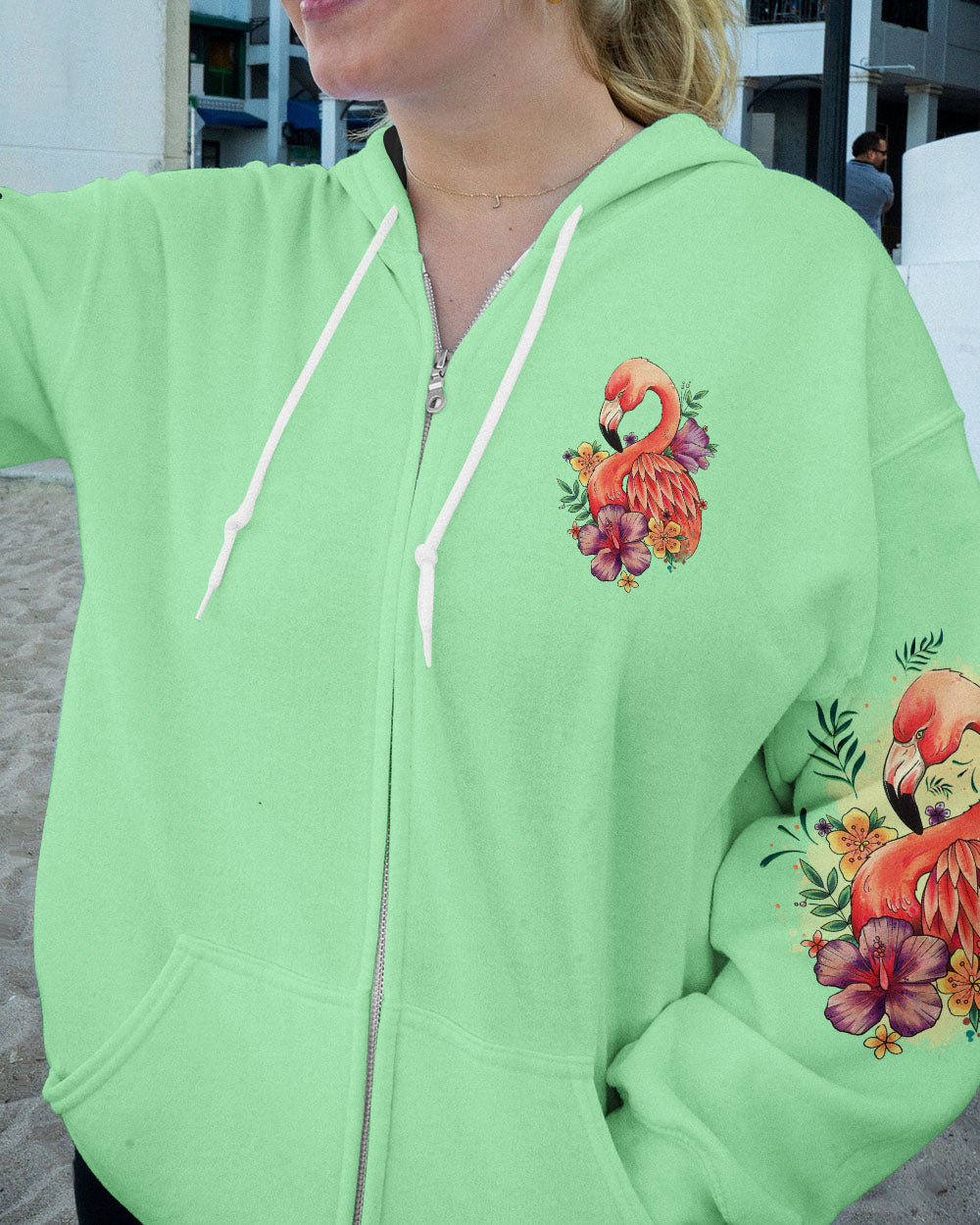 WHY FIT IN FLAMINGO ALL OVER PRINT - TLNO0906231