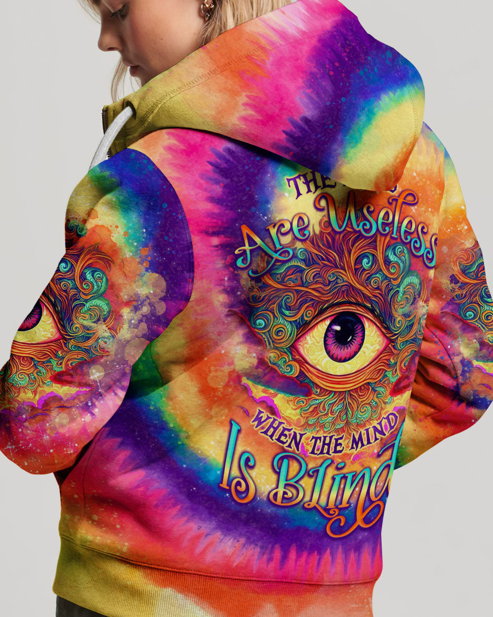 THE EYES ARE USELESS WHEN THE MIND IS BLIND TIE DYE ALL OVER PRINT - TLNO0909231