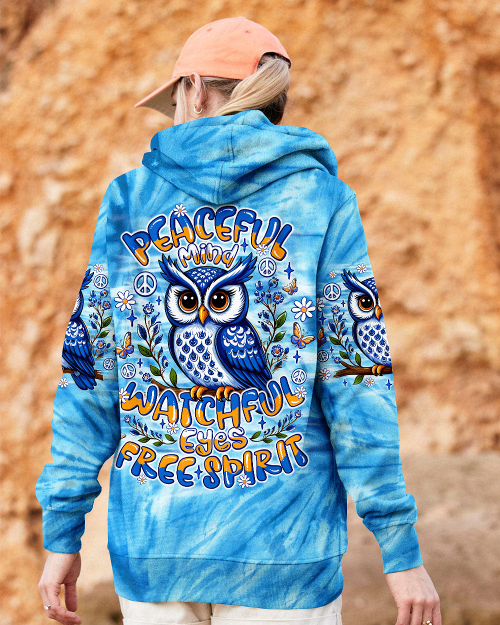 PEACEFUL MIND OWL ALL OVER PRINT - TLNO1007252
