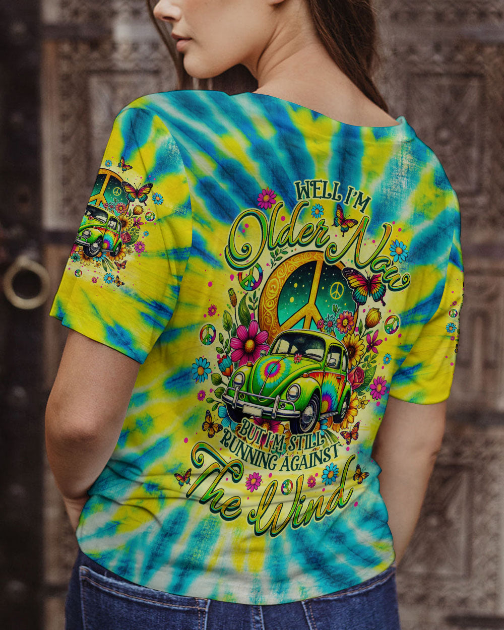 RUNNING AGAINST THE WIND TIE DYE ALL OVER PRINT - TLNO1008242