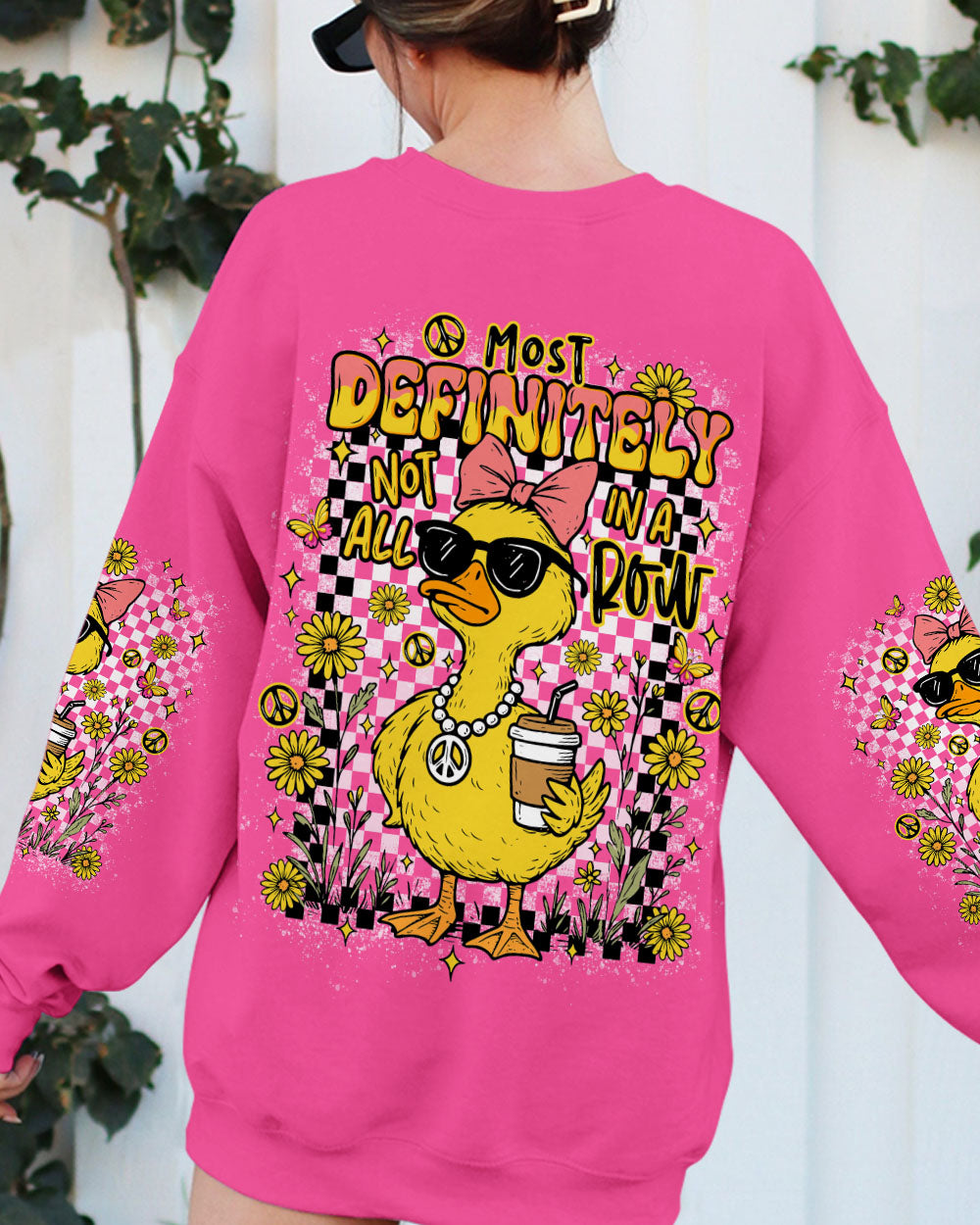 MOST DEFINITELY NOT ALL IN A ROW DUCK ALL OVER PRINT  - TLNO1108251