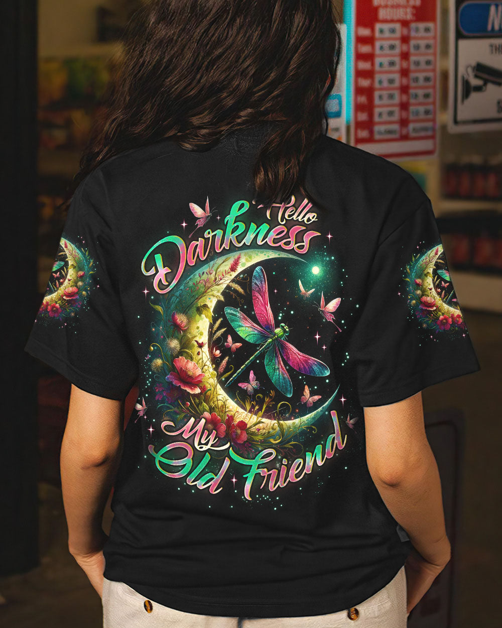 HELLO DARKNESS MY OLD FRIEND DRAGONFLY ALL OVER PRINT - TLNO1112231