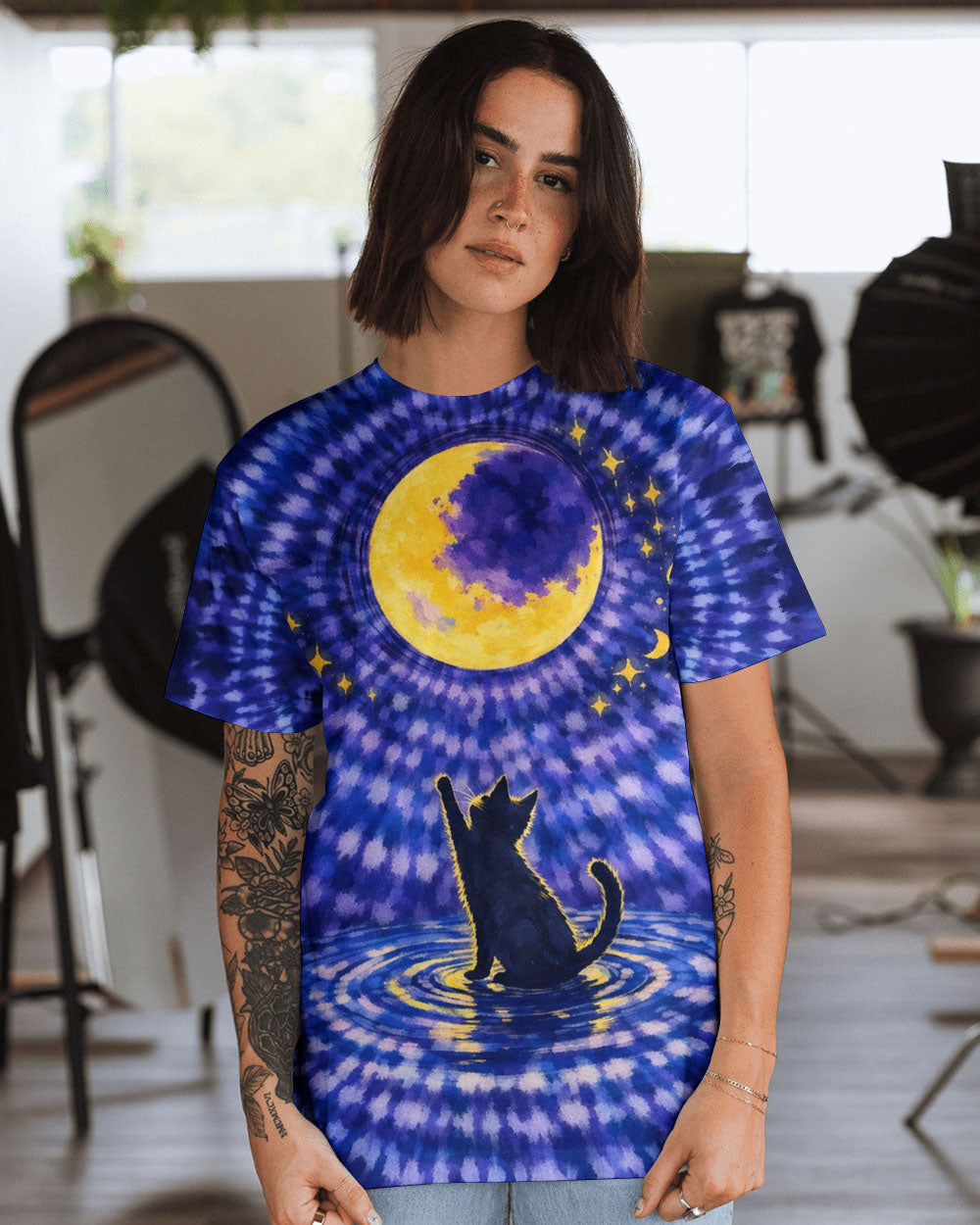 STAY WILD MOON CHILD  MOON CAT ALL OVER PRINT - TLNO1202261
