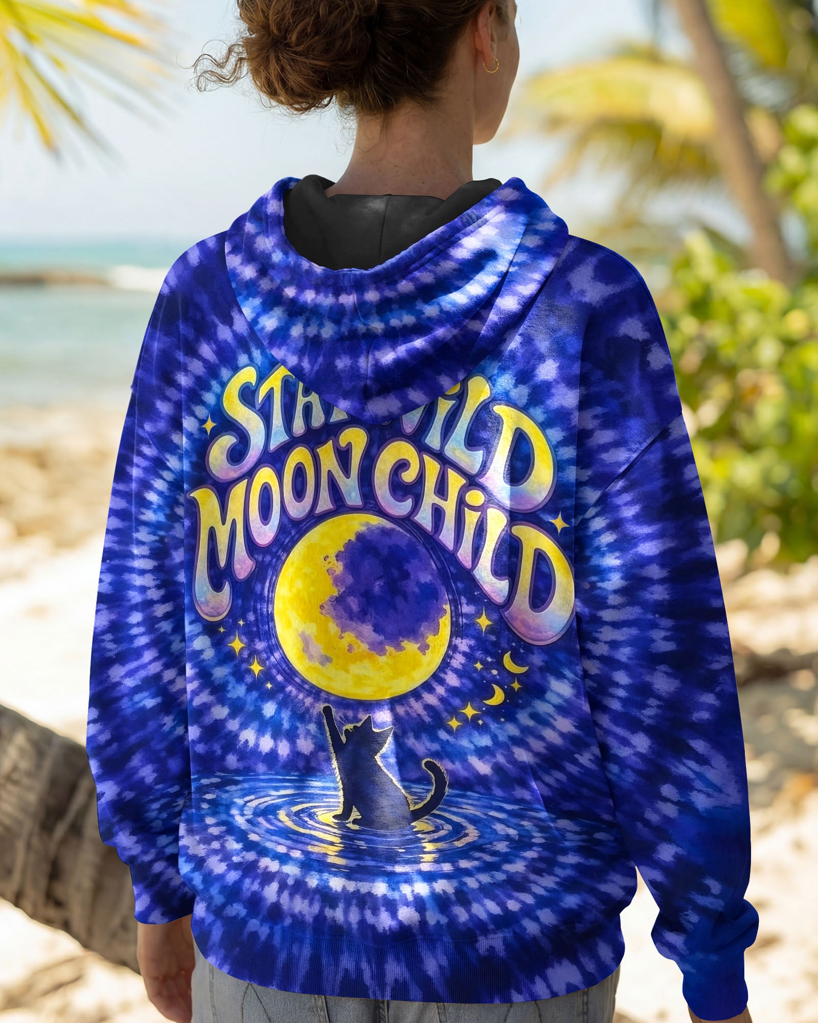 STAY WILD MOON CHILD  MOON CAT ALL OVER PRINT - TLNO1202261