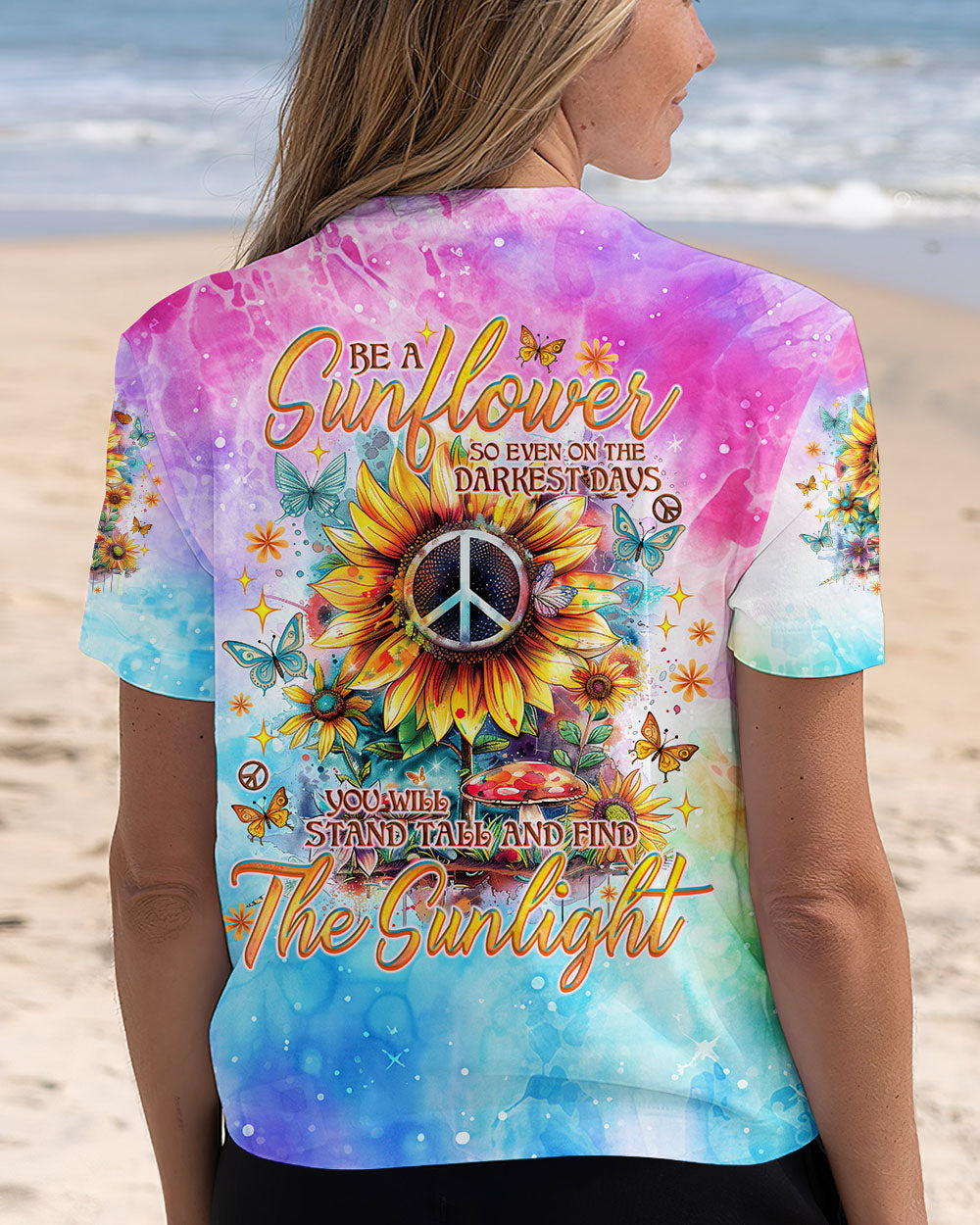 BE A SUNFLOWER ALL OVER PRINT - TLNO1208244