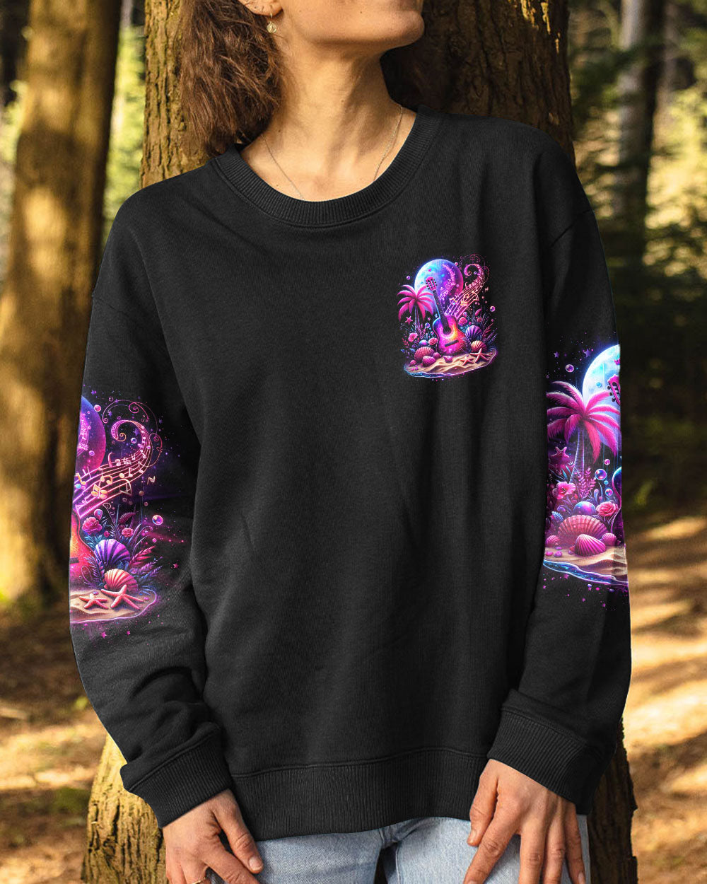 FIND ME WHERE THE MUSIC MEETS THE OCEAN GUITAR ALL OVER PRINT - TLNO1212231