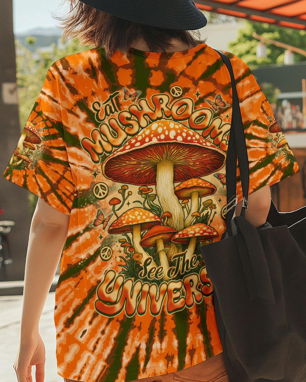 EAT MUSHROOMS SEE THE UNIVERSE TIE DYE ALL OVER PRINT - TLNO1310251