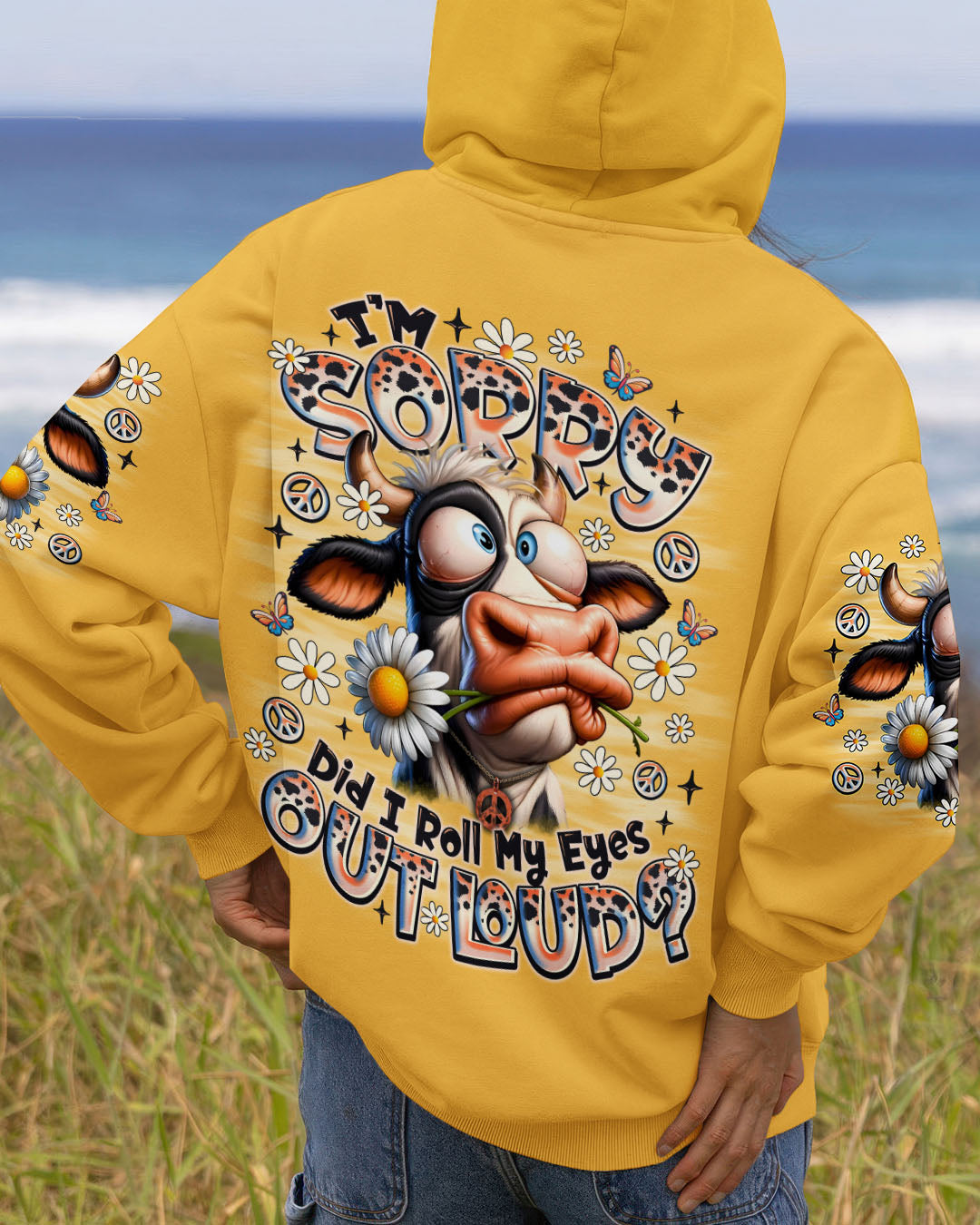 DID I ROLL MY EYES OUT LOUD COW ALL OVER PRINT - TLNO1407251