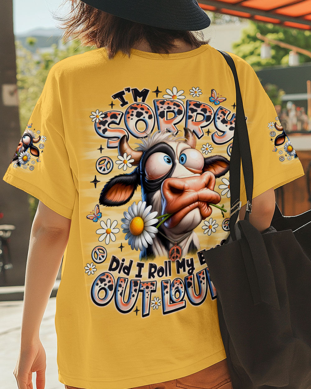 DID I ROLL MY EYES OUT LOUD COW ALL OVER PRINT - TLNO1407251