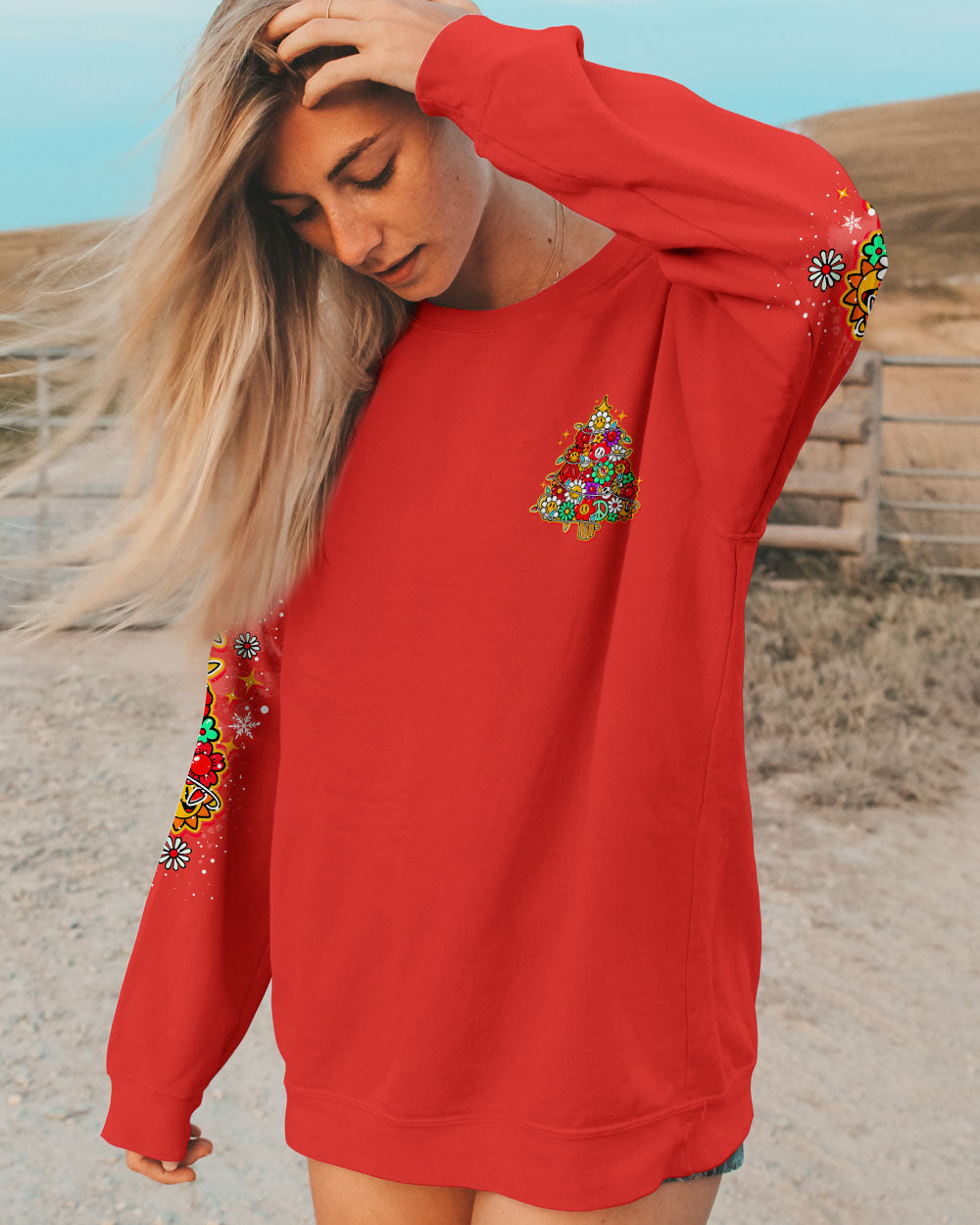 HOLLY JOLLY CHRISTMAS ALL OVER PRINT  - TLNO1410242