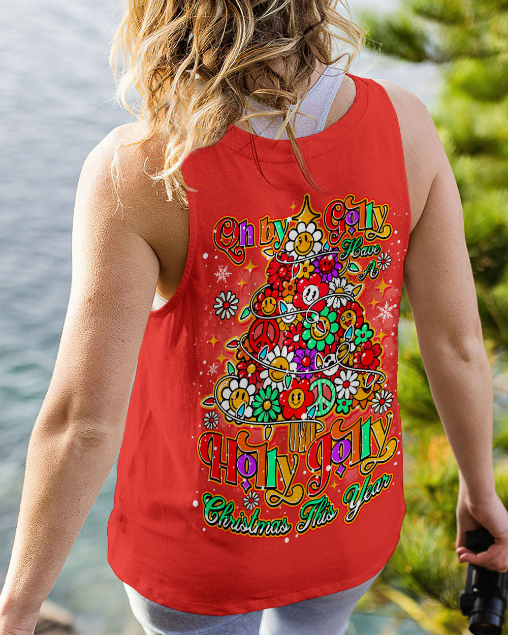 HOLLY JOLLY CHRISTMAS ALL OVER PRINT  - TLNO1410242