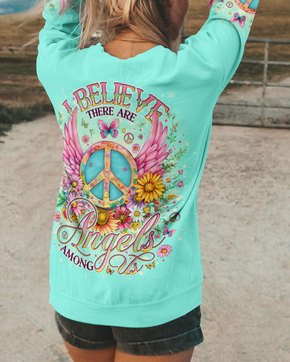 I BELIEVE THERE ARE ANGELS AMONG US WINGS ALL OVER PRINT - TLNO1504252