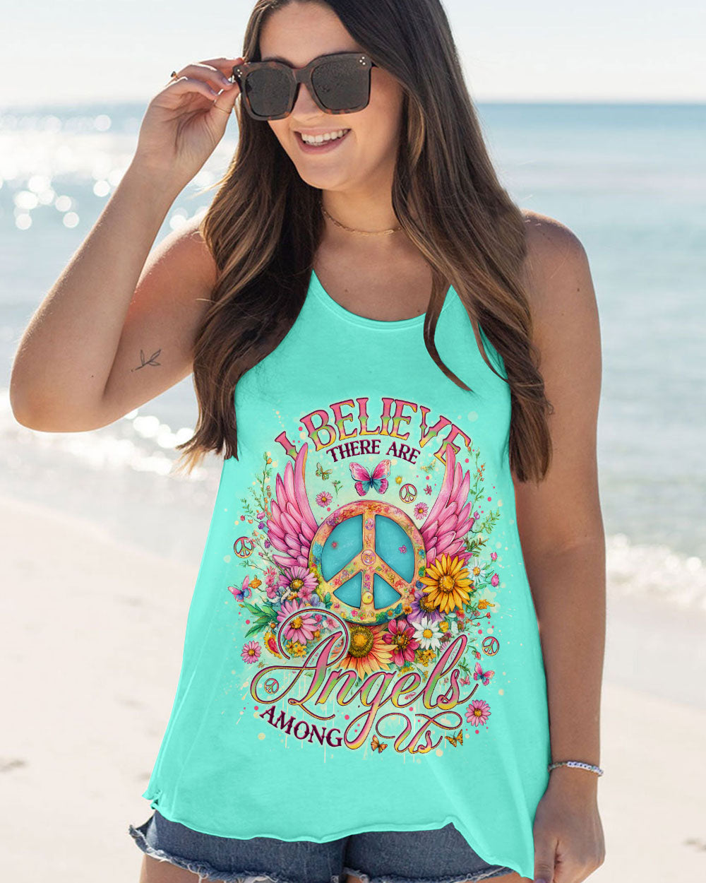 I BELIEVE THERE ARE ANGELS AMONG US WINGS ALL OVER PRINT - TLNO1504252