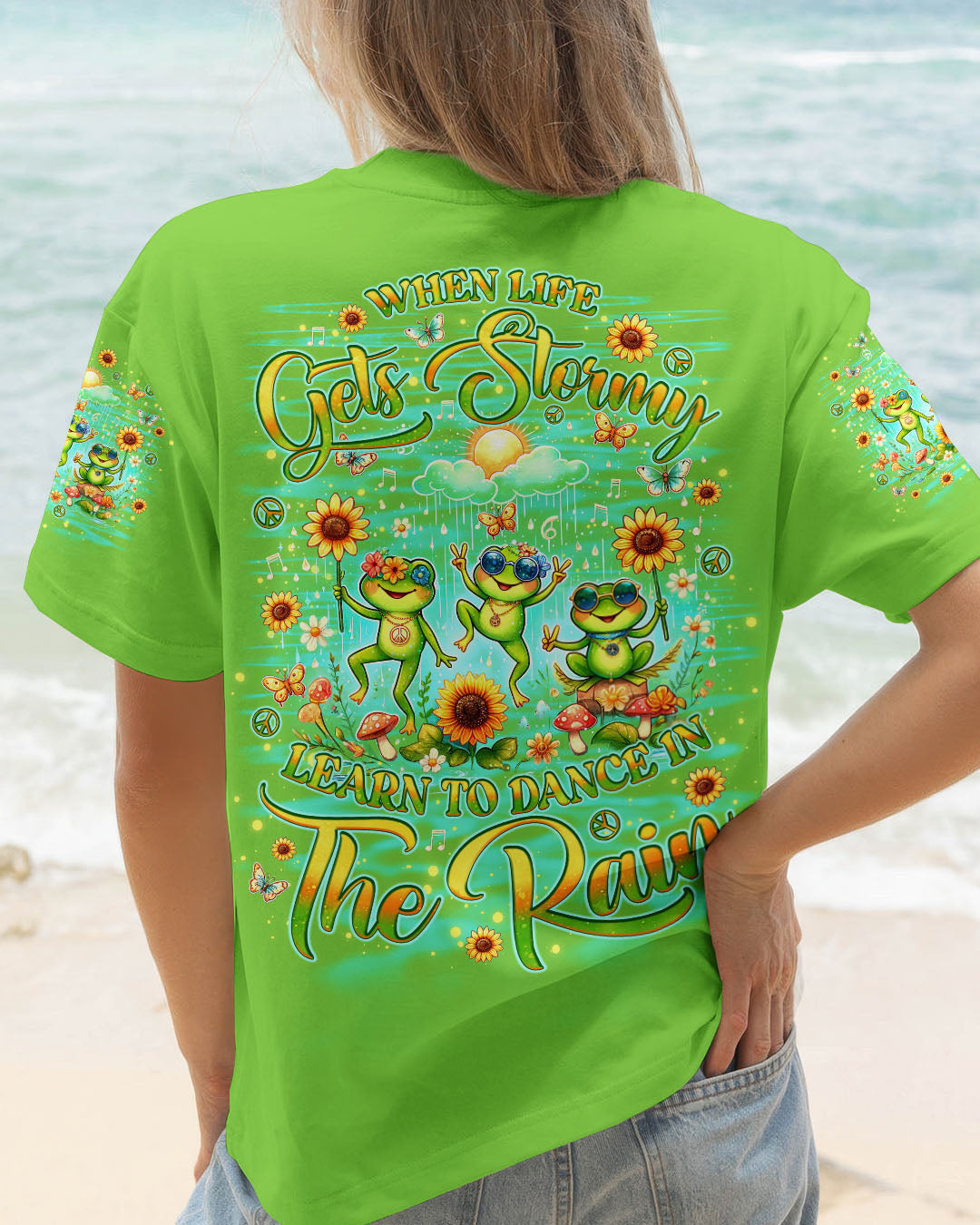 DANCE IN THE RAIN FROG ALL OVER PRINT  - TLNO1505253