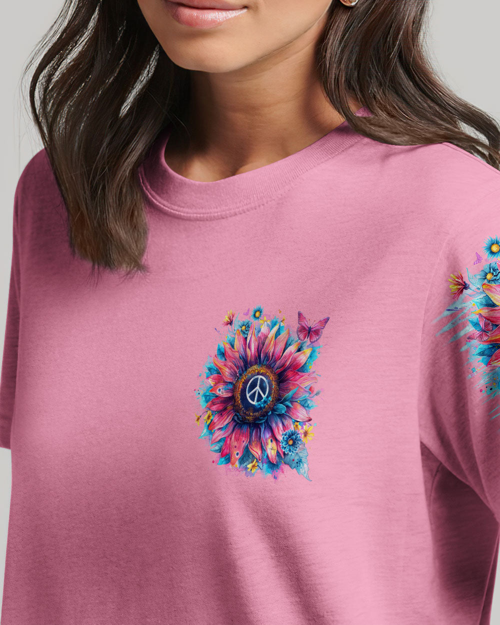 STRONG WOMEN AREN'T SIMPLY BORN SUNFLOWER ALL OVER PRINT - TLNO1603242