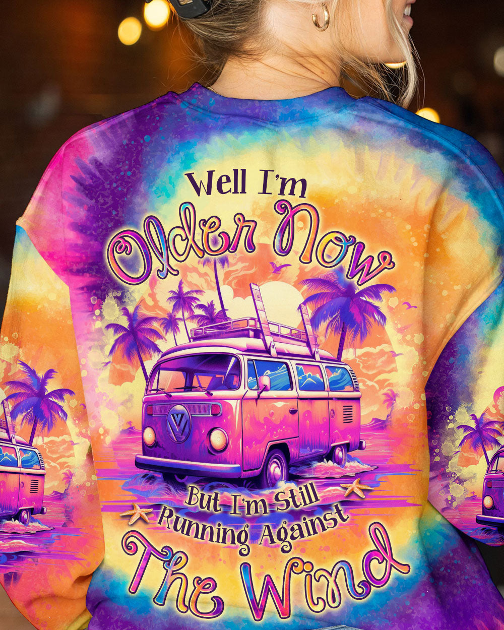 RUNNING AGAINST THE WIND TIE DYE BEACH ALL OVER PRINT - TLNO1606231