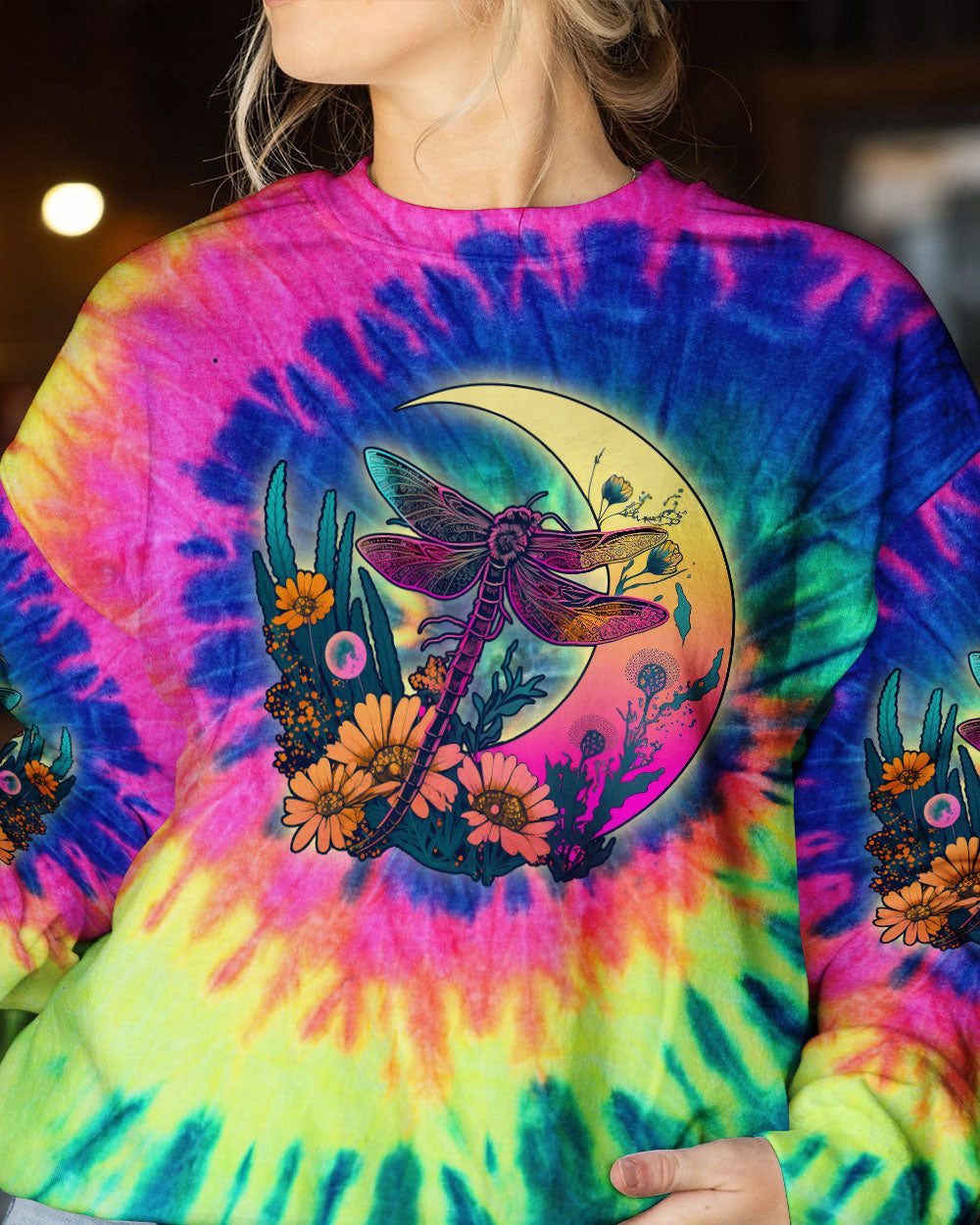 FLY ME TO THE MOON DRAGONFLY TIE DYE ALL OVER PRINT - TLNO1606232