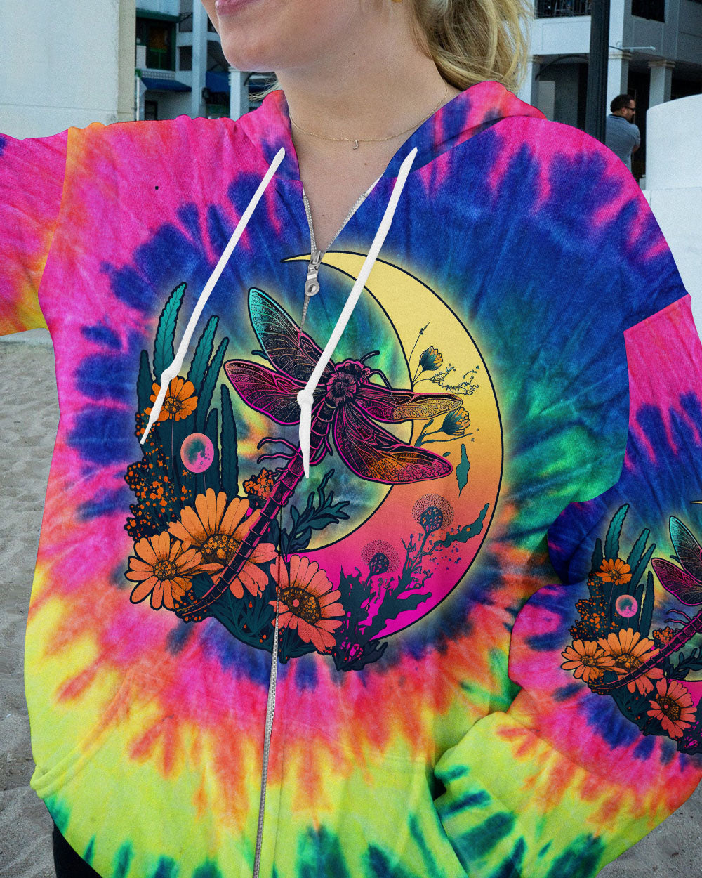 FLY ME TO THE MOON DRAGONFLY TIE DYE ALL OVER PRINT - TLNO1606232