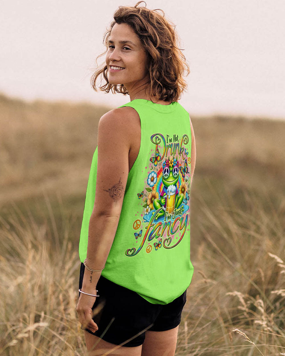 I'M JUST FANCY FROG ALL OVER PRINT - TLNO1607242
