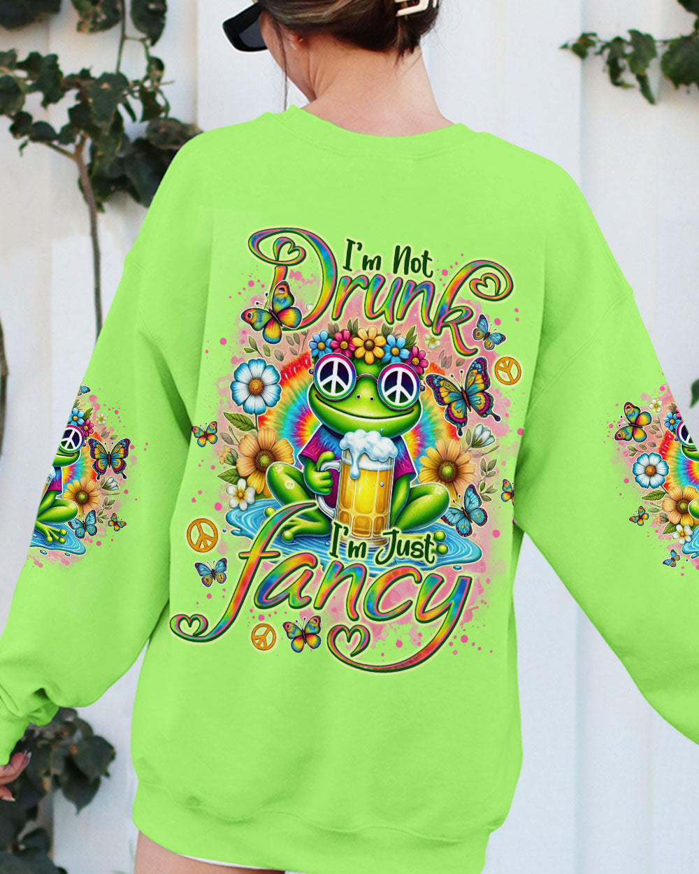 I'M JUST FANCY FROG ALL OVER PRINT - TLNO1607242
