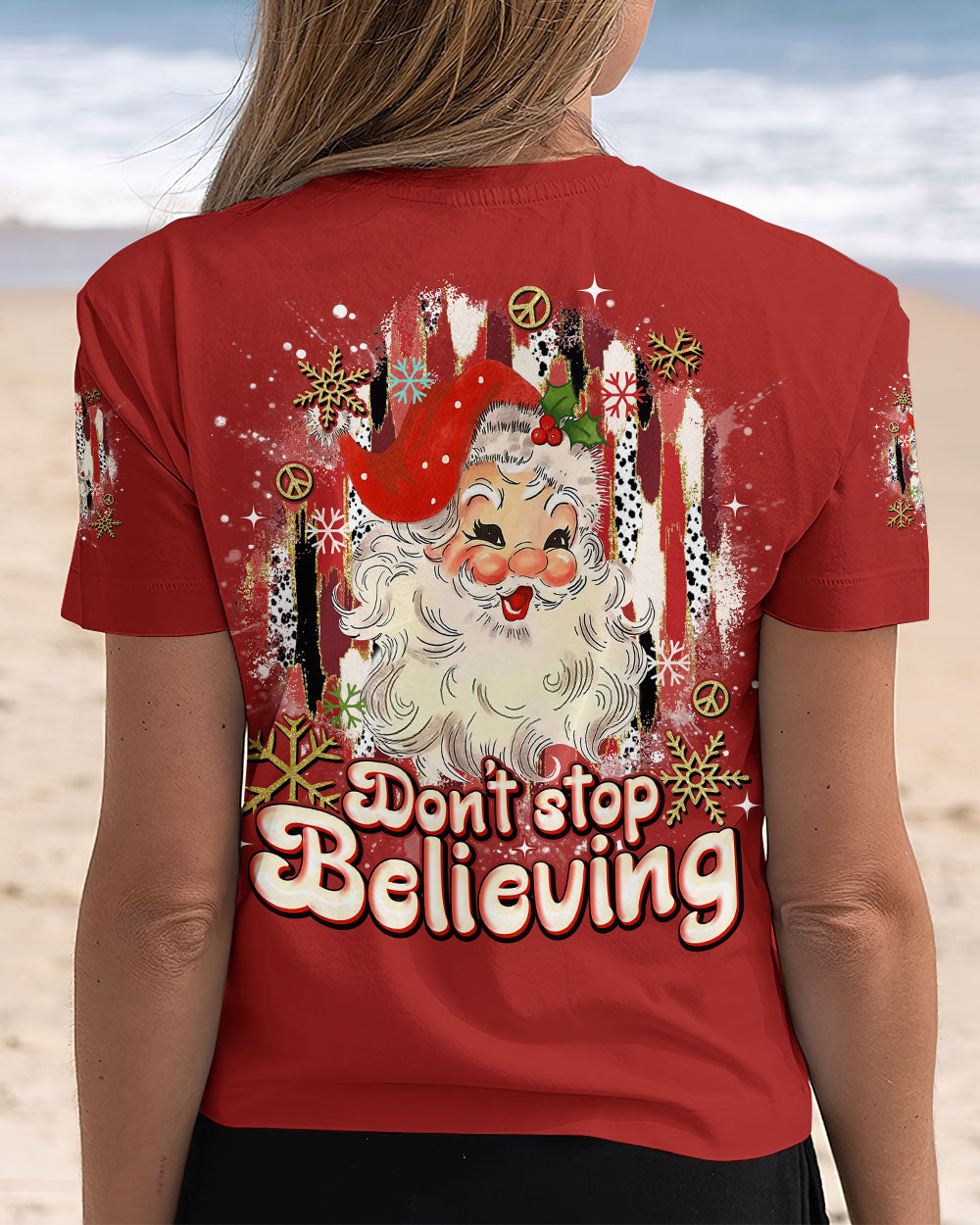 DON'T STOP BELIEVING CHRISTMAS ALL OVER PRINT - TLNO1611243