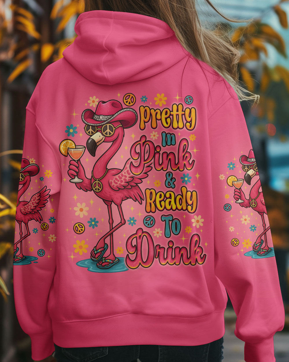 PRETTY IN PINK FLAMINGO ALL OVER PRINT - TLNO1705251