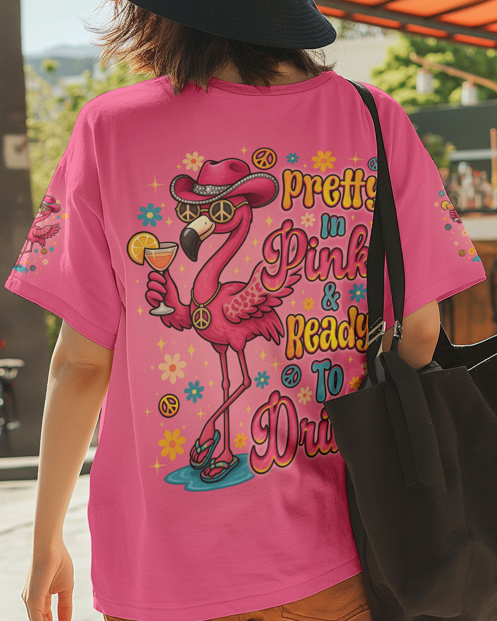 PRETTY IN PINK FLAMINGO ALL OVER PRINT - TLNO1705251