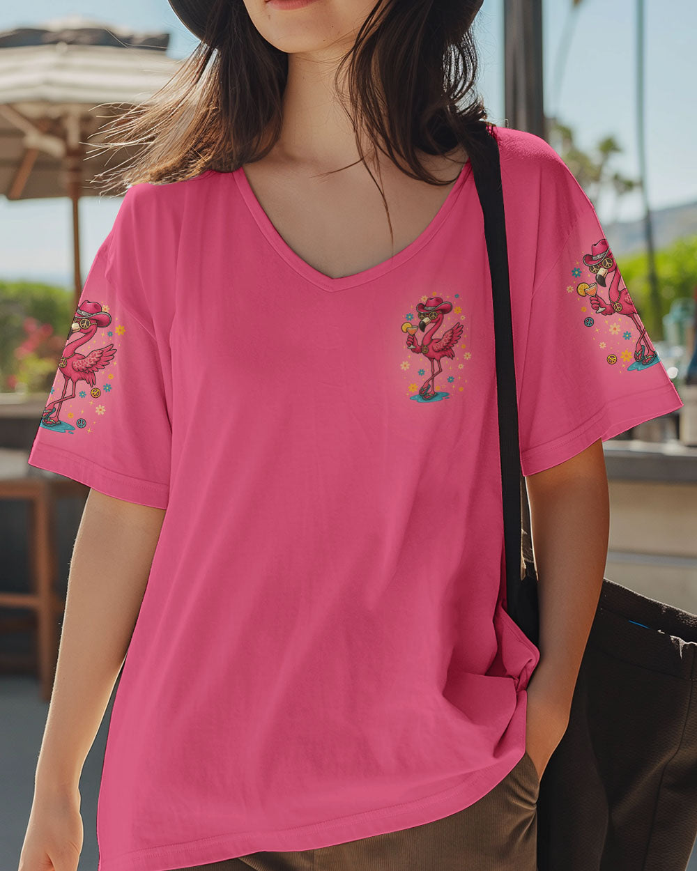PRETTY IN PINK FLAMINGO ALL OVER PRINT - TLNO1705251