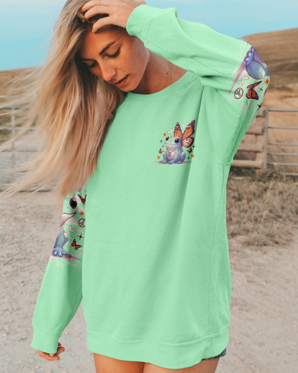 I BELIEVE THERE ARE ANGELS AMONG US FROG ALL OVER PRINT - TLNO1706252