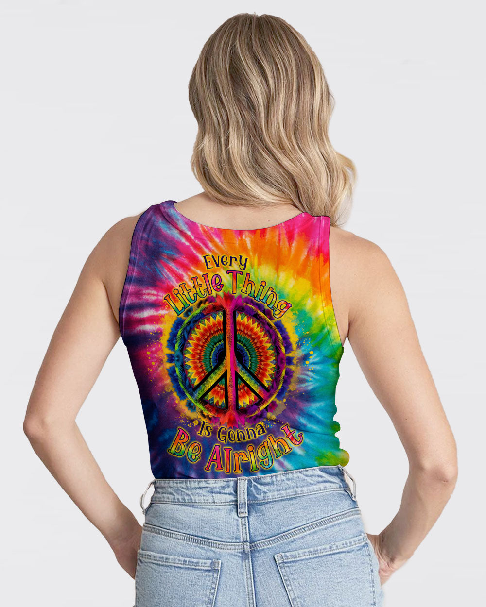 EVERY LITTLE THING SUNFLOWER TIE DYE ALL OVER PRINT - TLNO1707232