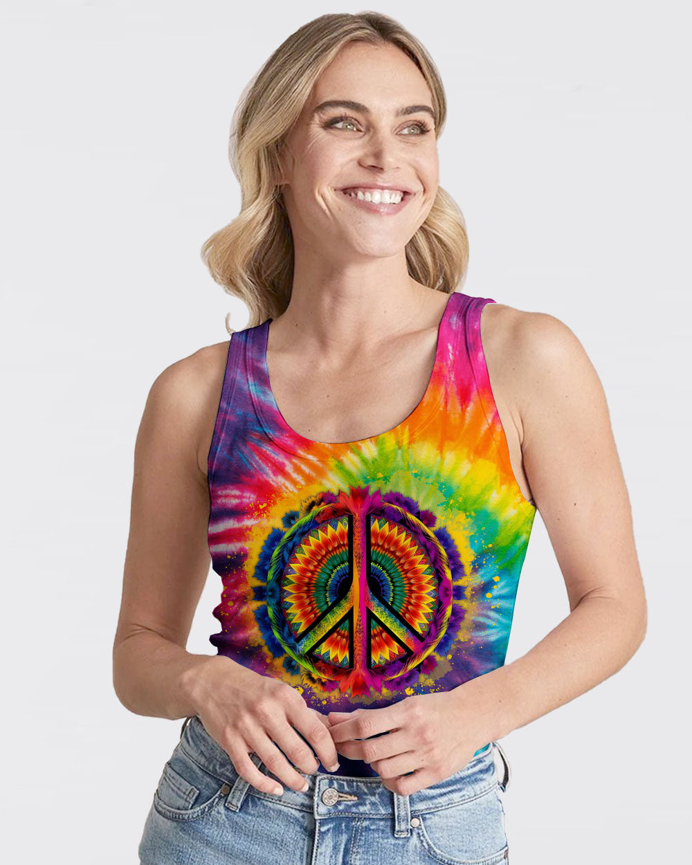 EVERY LITTLE THING SUNFLOWER TIE DYE ALL OVER PRINT - TLNO1707232