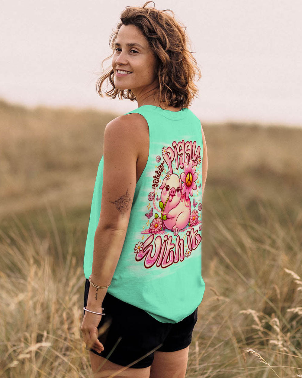 GETTIN' PIGGY WITH IT PIG ALL OVER PRINT - TLNO1707252